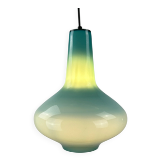 Light blue glass suspension by Massimo Vignelli for Venini, 1950