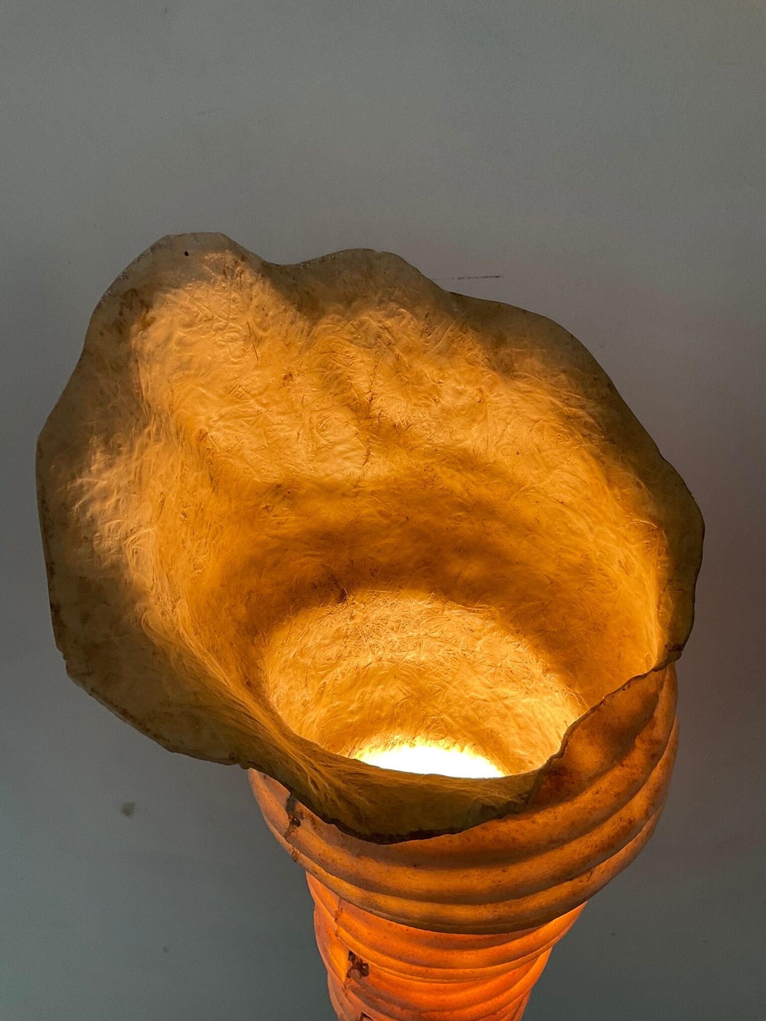 Floor lamp Shell "Ariell" by IIhan Koman 80s