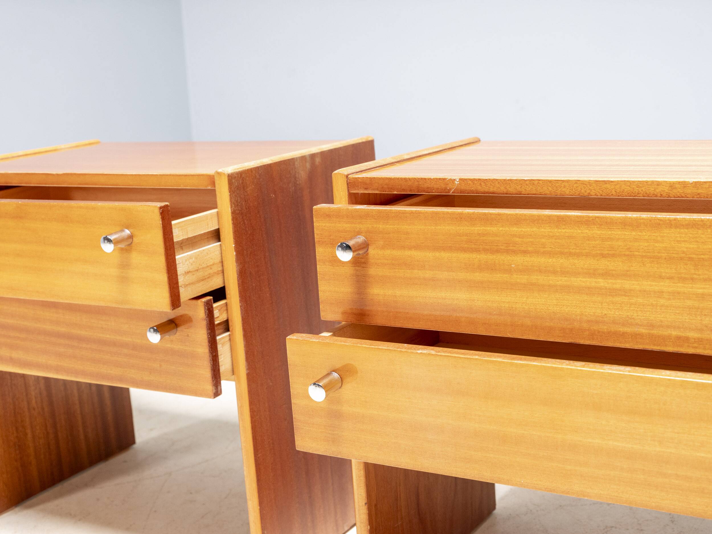 Pair of mid-century bedside tables FEMINA, Czechoslovakia 1960s