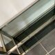 Display bookshelf modular wall shelf glass and chrome vintage 1970s