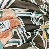 Small printed fabric pendant light