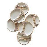 Asparagus plates barbotine