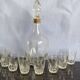 Service à liqueur monaco vintage ancien en verre
