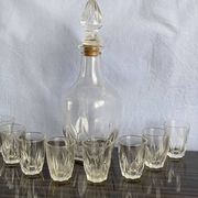 Vintage Monaco liqueur service made of old glass