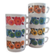 Set of seven arcopal coffee cups