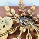 Floral Hollywood Regency Wall or Ceiling Lamp