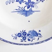Boch Frères deep plate with large bouquet decoration