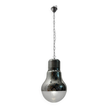 Industrial Italian Chrome Light Pendant 1990’s
