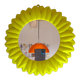Plastic sun mirror 70s