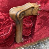 Rest chair Louis XV red velvet