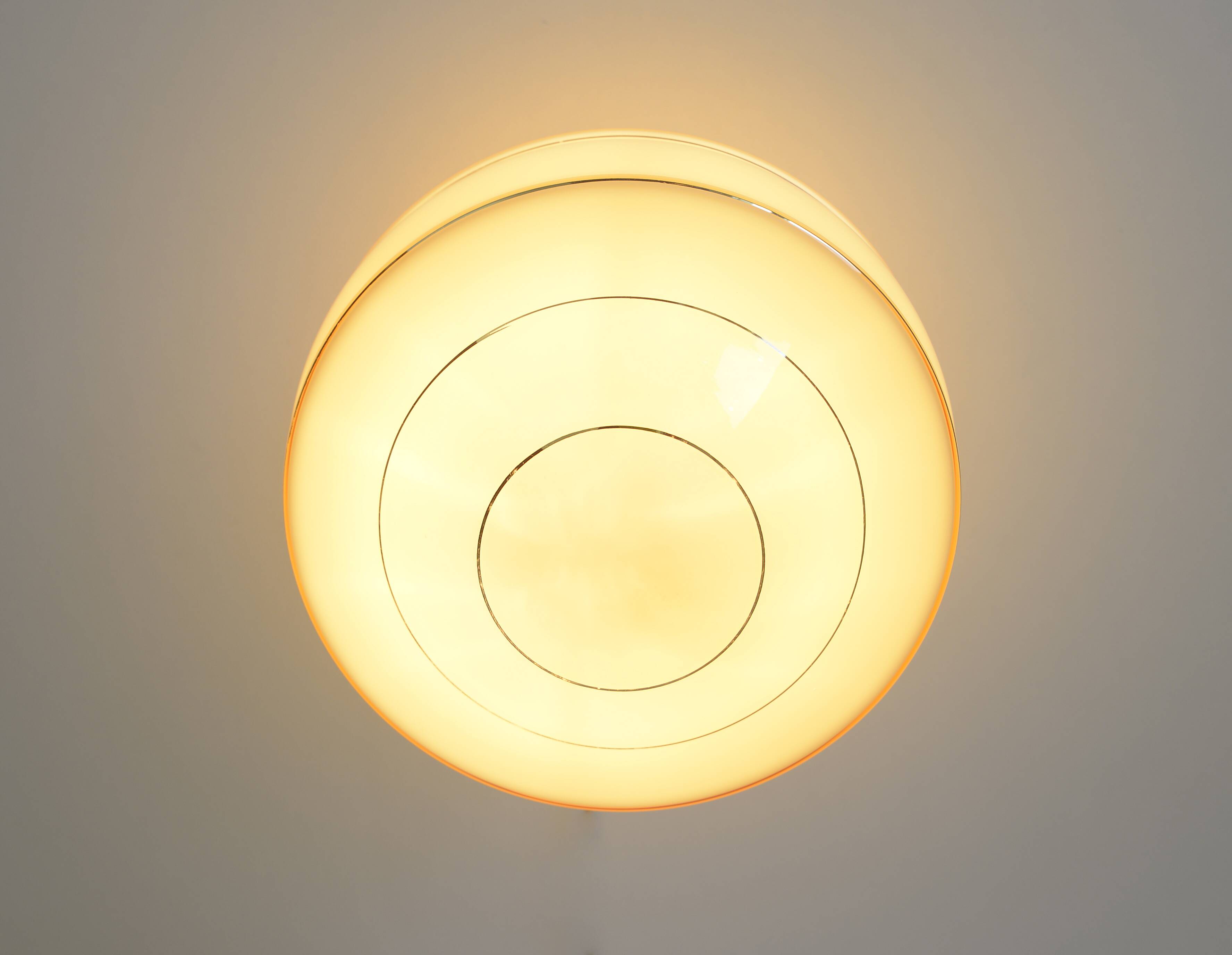 Semi flush mount Art Deco sconce 1940s antique lighting redesigned lamp