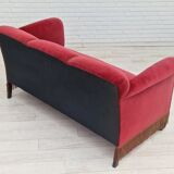 1960s, Danish vintage 2 seater sofa, velours