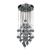 Lustre italien Space Age en chrome, années 1970
