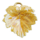 Petit plat ou vide poche 22 cm en barbotine forme de feuille Sarreguemine