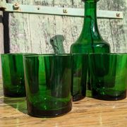 Vintage glass and carafe service