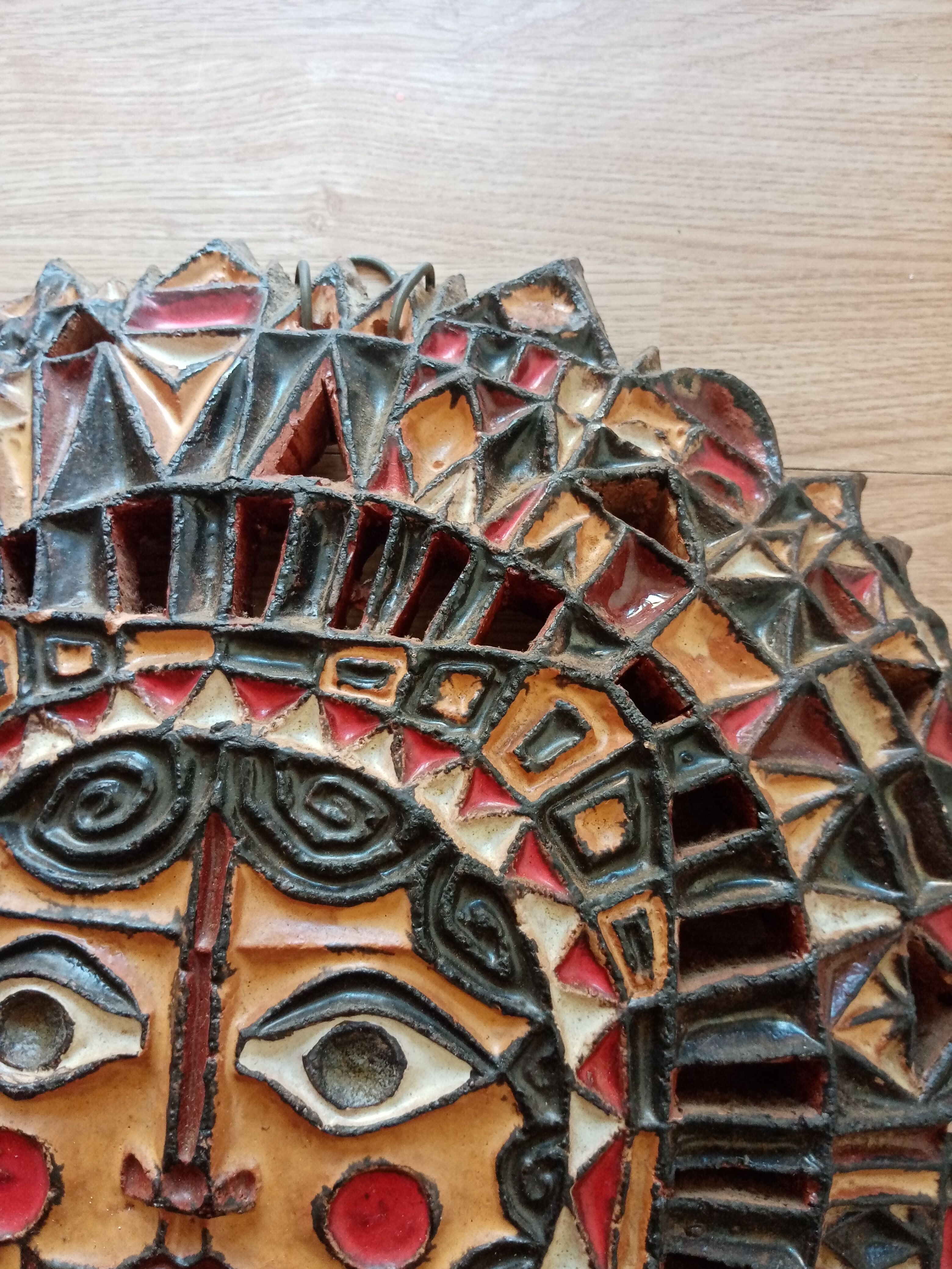 Ceramic sun by Roland Zobel Les Cyclades Anduze