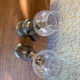 Pigeon oil lamps, set of 2