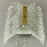 60s 70s lamp light wall lamp wall lamp ice glass space age design