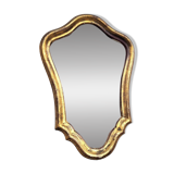 Small vintage animated golden mirror 28x40cm