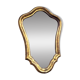 Small vintage animated golden mirror 28x40cm