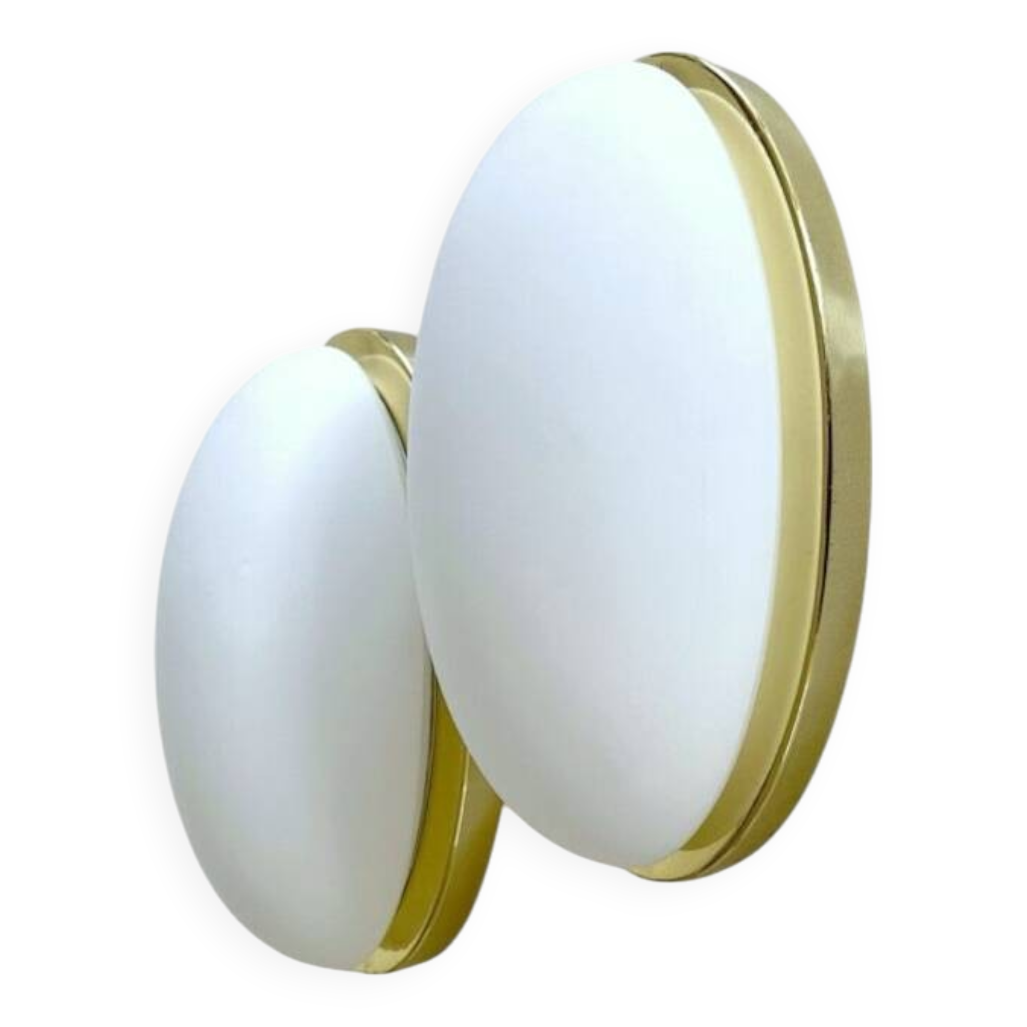 Pair of vintage Glashütte Limburg wall lights 1970