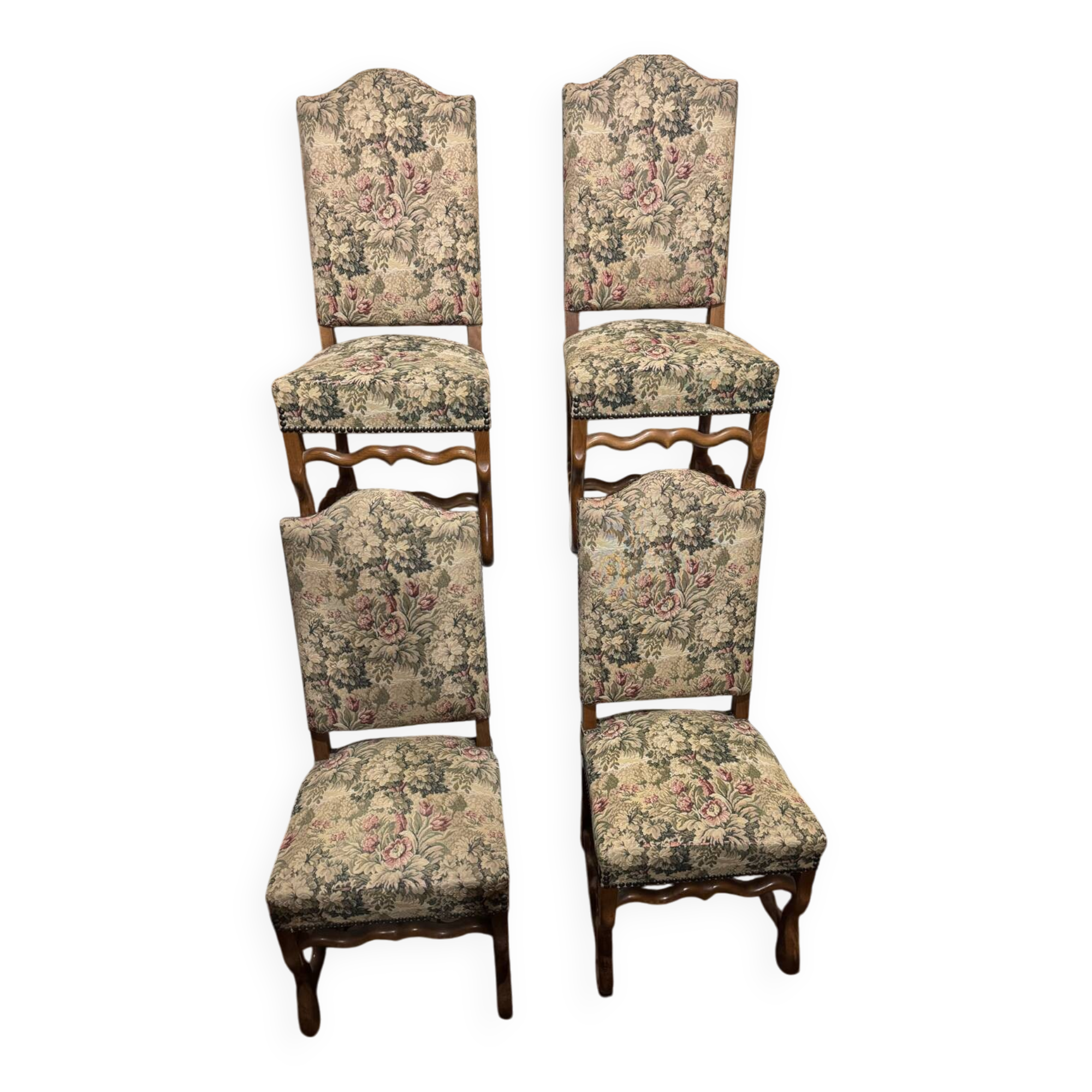 Set of 4 stylish LXIII vintage chairs