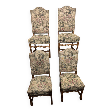 Set of 4 stylish LXIII vintage chairs