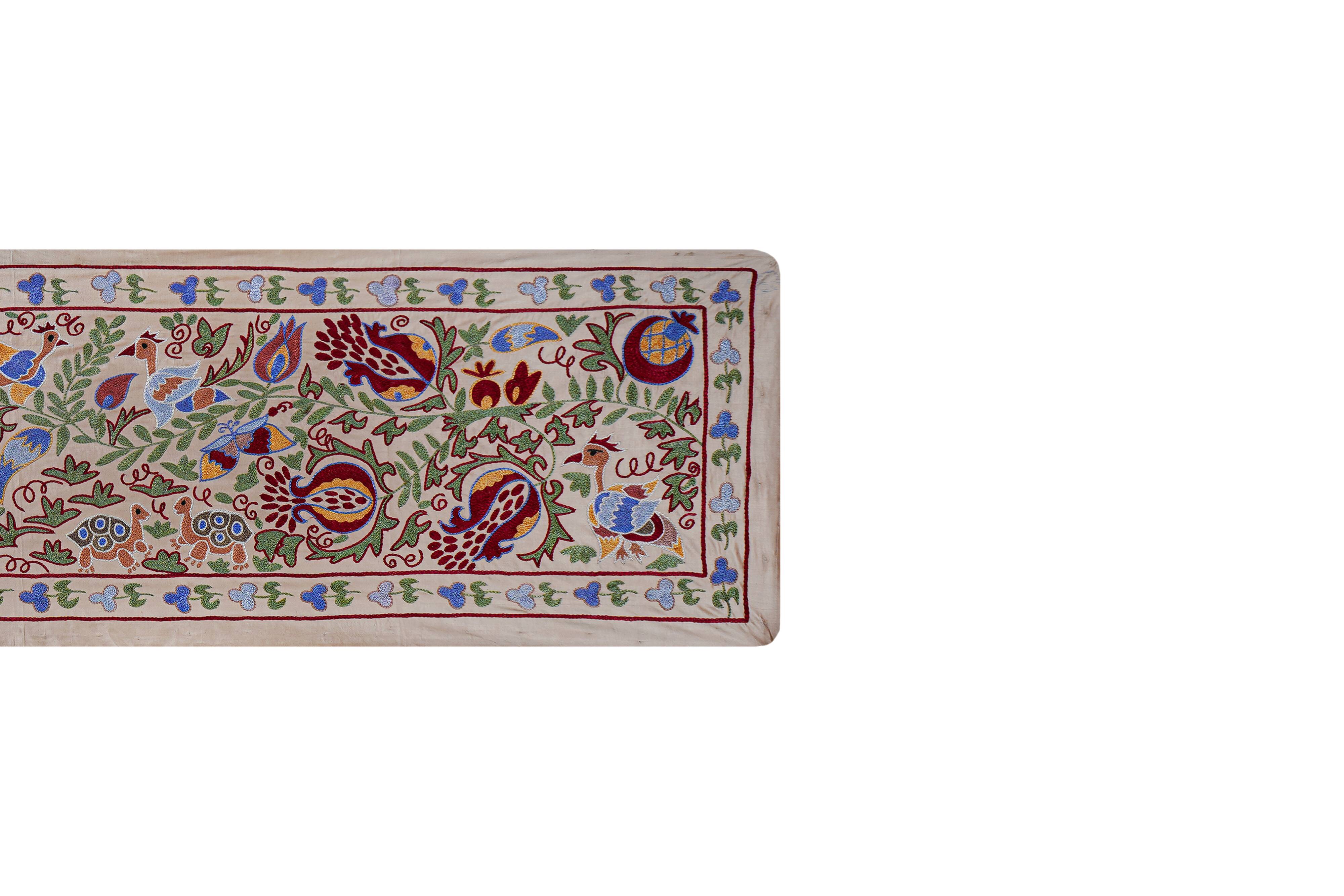 Hand-knotted rug, vintage Turkish rug 53x190 cm