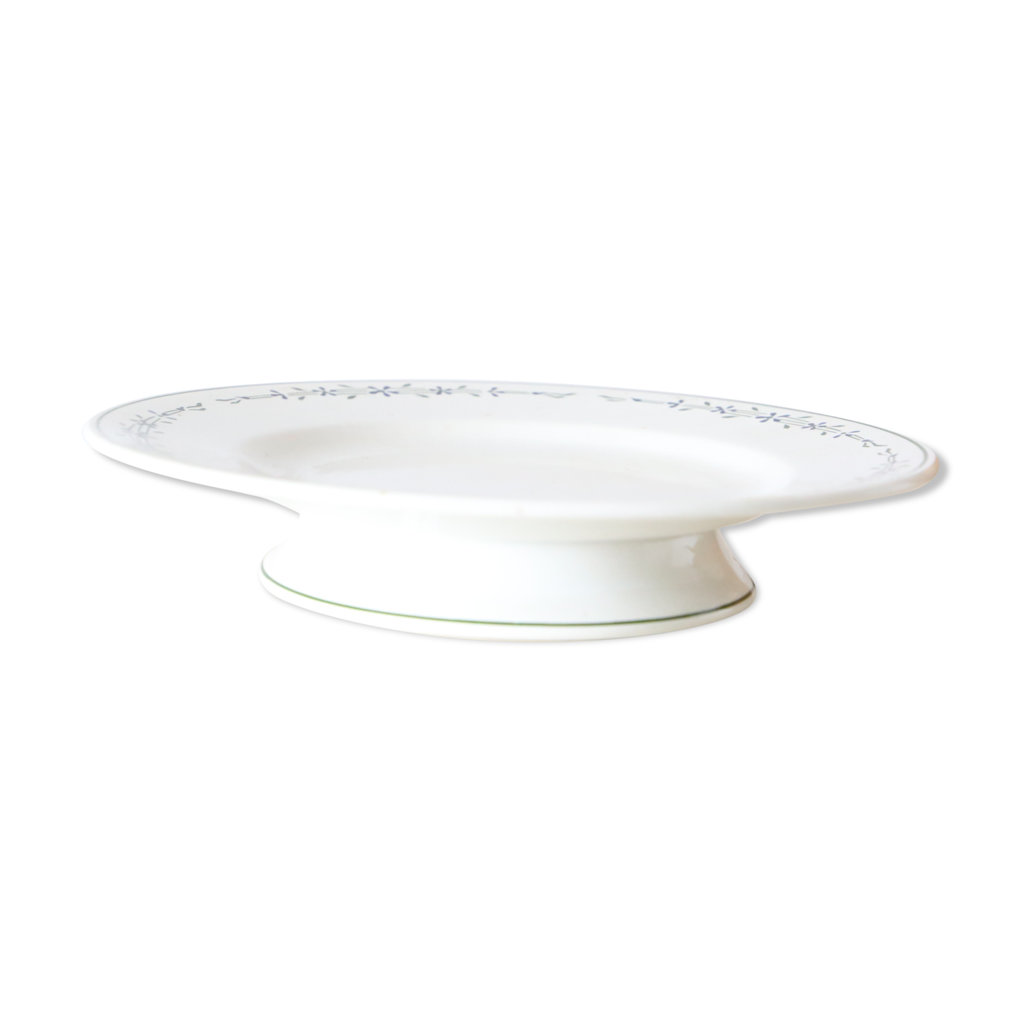Plat serviteur sur piédouche, Niderviller, 1930