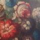 Peinture à l'huile sur toile nature morte aux fleurs, début du XIXe siècle