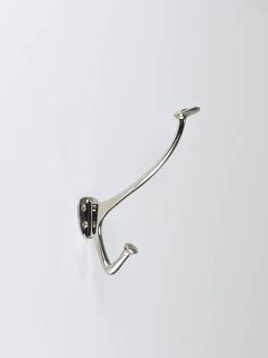Up to 4 Adolf Loos Art Nouveau Nickel Brass Wall Hooks Café Capua Vienna