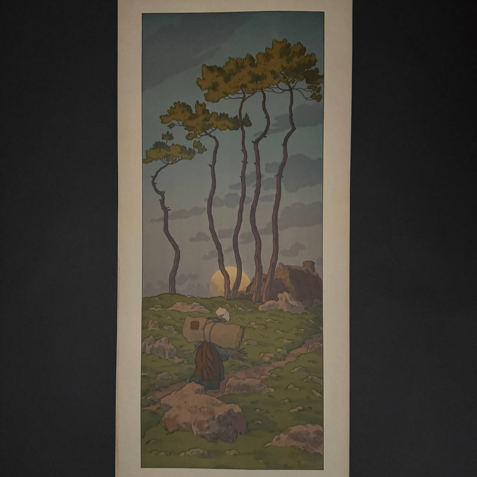 Lithograph by Henri The Fairy of the Hours - The Full Moon