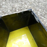 Yellow and black industrial sign letter "N"