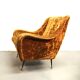 Pair set of 2 armchairs, italy 1950s