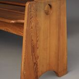 Ensemble de bancs en pin suédois du milieu du siècle par Gilbert Marklund, années 1960