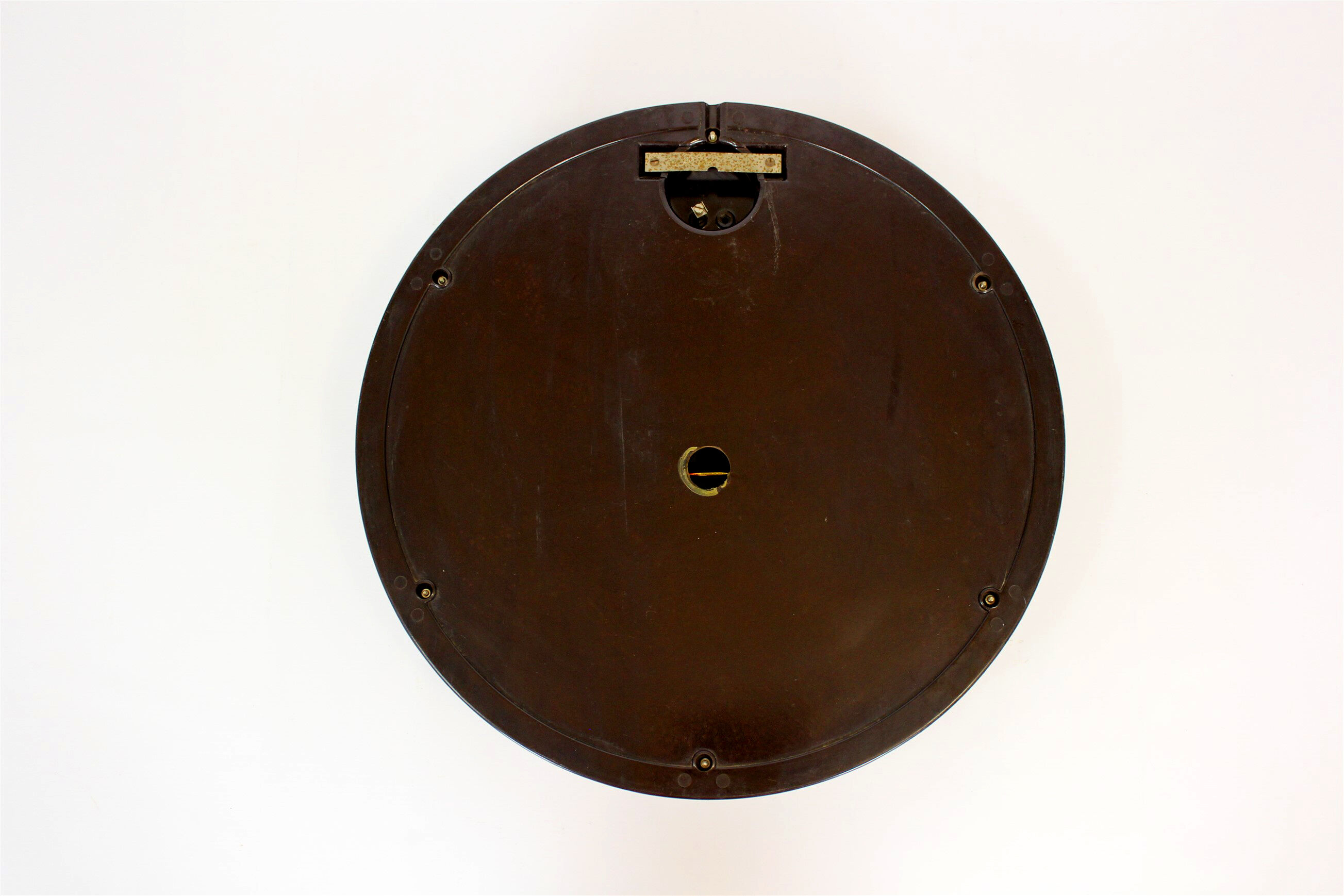 Bakelite railway clock from pragotron, 1950s