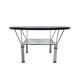 Table basse en verre industriel des années 1970