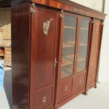 Large library, empire, return from Egypt in mahogany, 4 doors