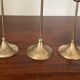 Scandinavian candlesticks in vintage brass