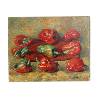 Still life with peppers