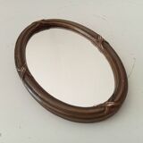 Vintage wooden mini mirror