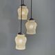 Antique cascade 3-bulb vintage chandelier