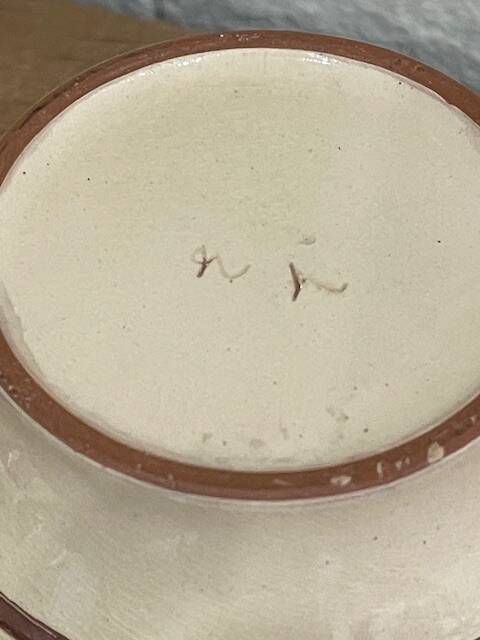 Small ceramic vase signed