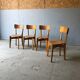 Set de 4 chaises bois Luterma