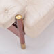 Beige Midcentury Lounge Chair with Ottoman Model "Sella" by Carlo de Carli