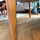 Old farmhouse table in solid oak with a drawer.