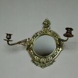 Single vintage Swedish brass sconce