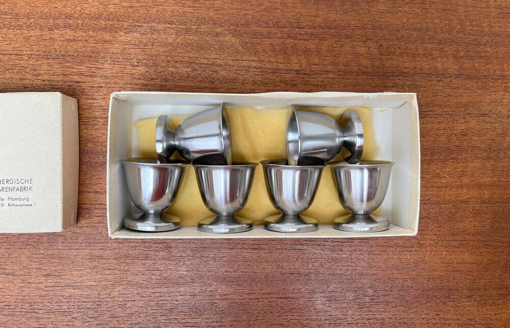 Mid-Century Cromargan Egg Cups by WMF, 1960s, set of 6