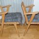 Paire de fauteuils de bridge des années 50/60