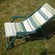 Transat chair fabric and wood folding